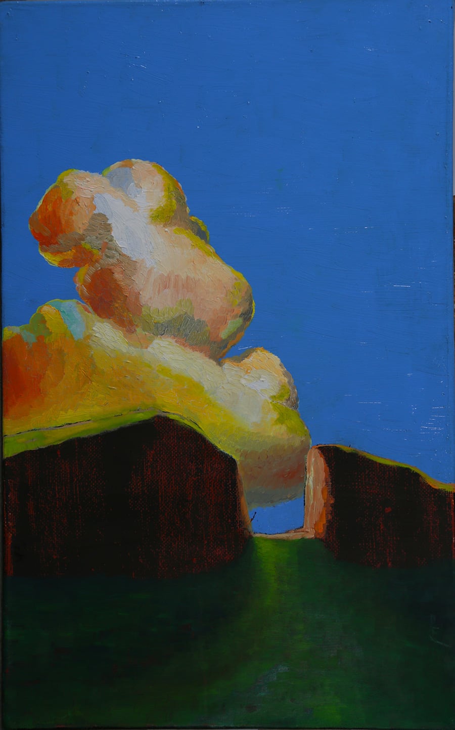 Acryl and Oil on Linen Canvas <p>2014</p>
 <p>Clouds of Way</p>

<p>40x25 cm</p>
